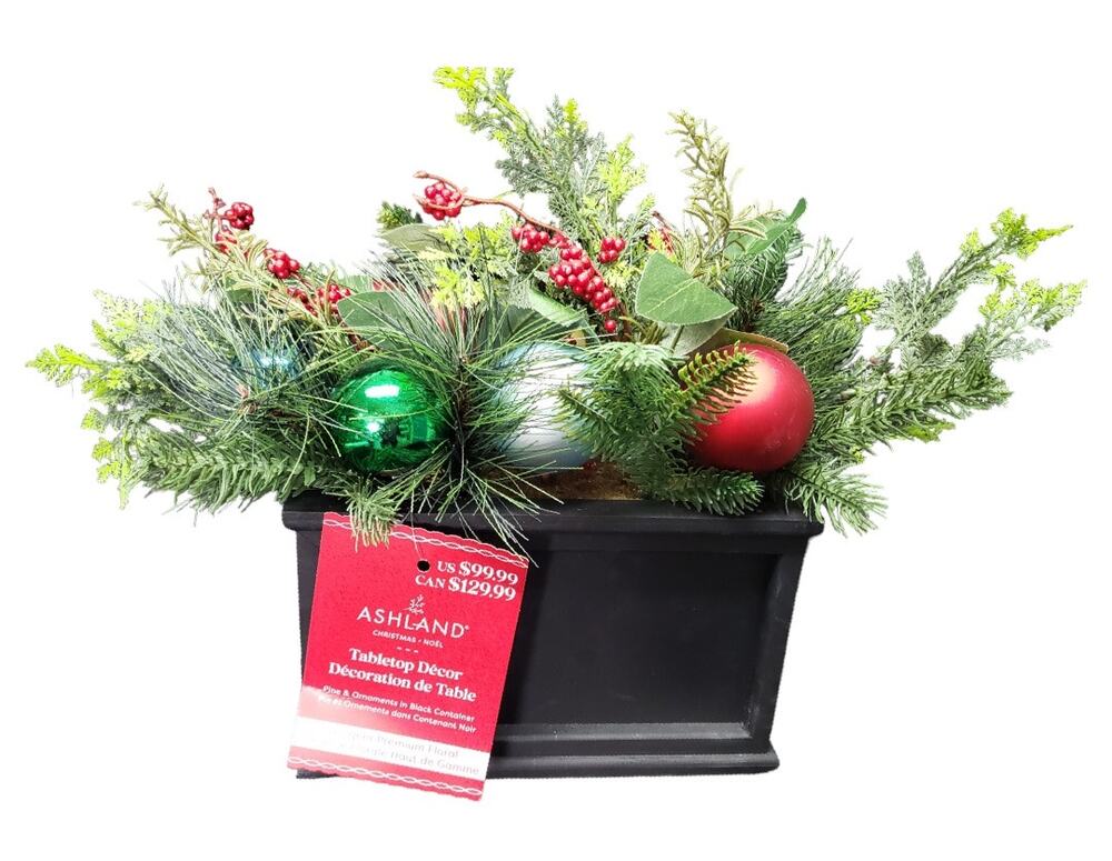 Ashland Christmas Noel Tabletop Floral Decor Dining Kitchen Holiday Home Decor